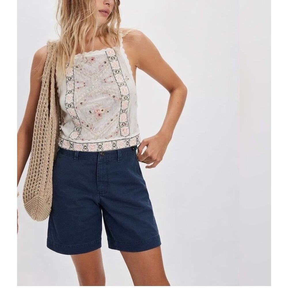 Free People Riverside Bermuda in Navy Size 4